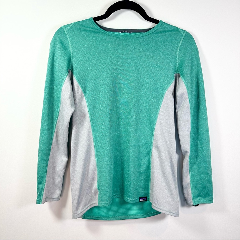 Patagonia Midweight Capilene Baselayer Long Sleeve Shirt, Arbor Green Gray, XS